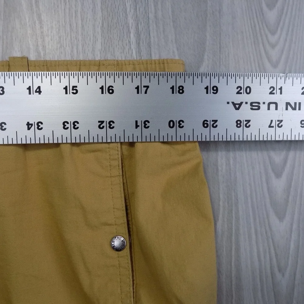 The North Face Mens Khaki Ripstop Cargo Hiking Shorts Built-In Belt Size L